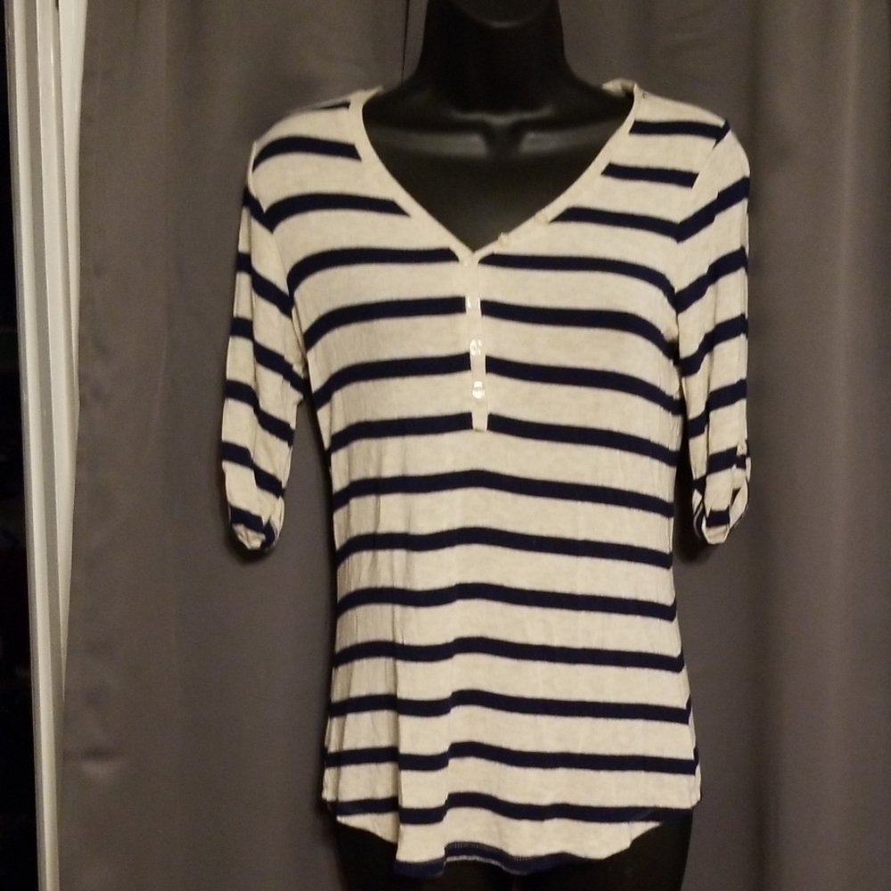 Pink Rose striped top size S